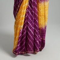 shibori silk saree