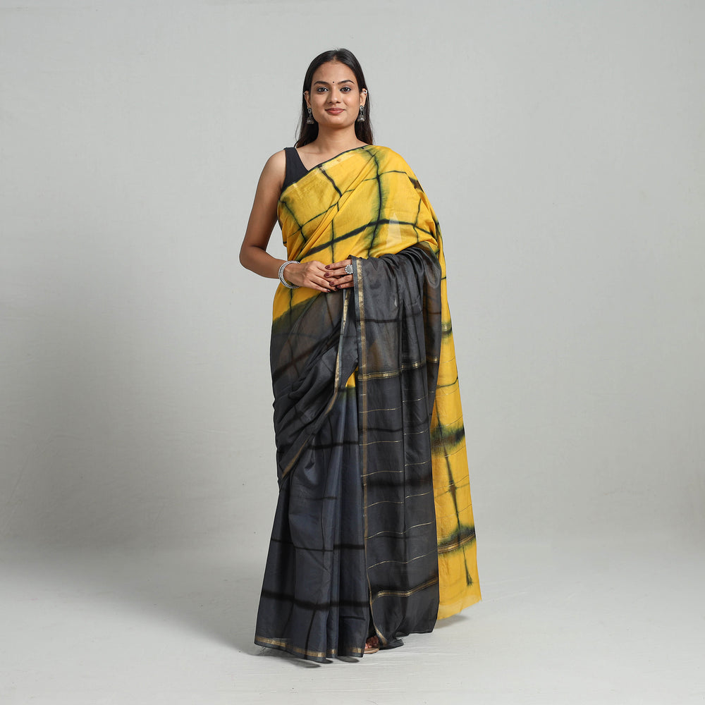 shibori silk saree