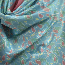Pochampally Ikat Pure Handwoven Merino Wool x Silk Shawl 06