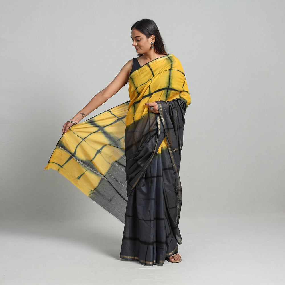 shibori silk saree