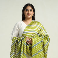 Traditional Tie & Dye Tussar Silk Leheriya Dupatta 09