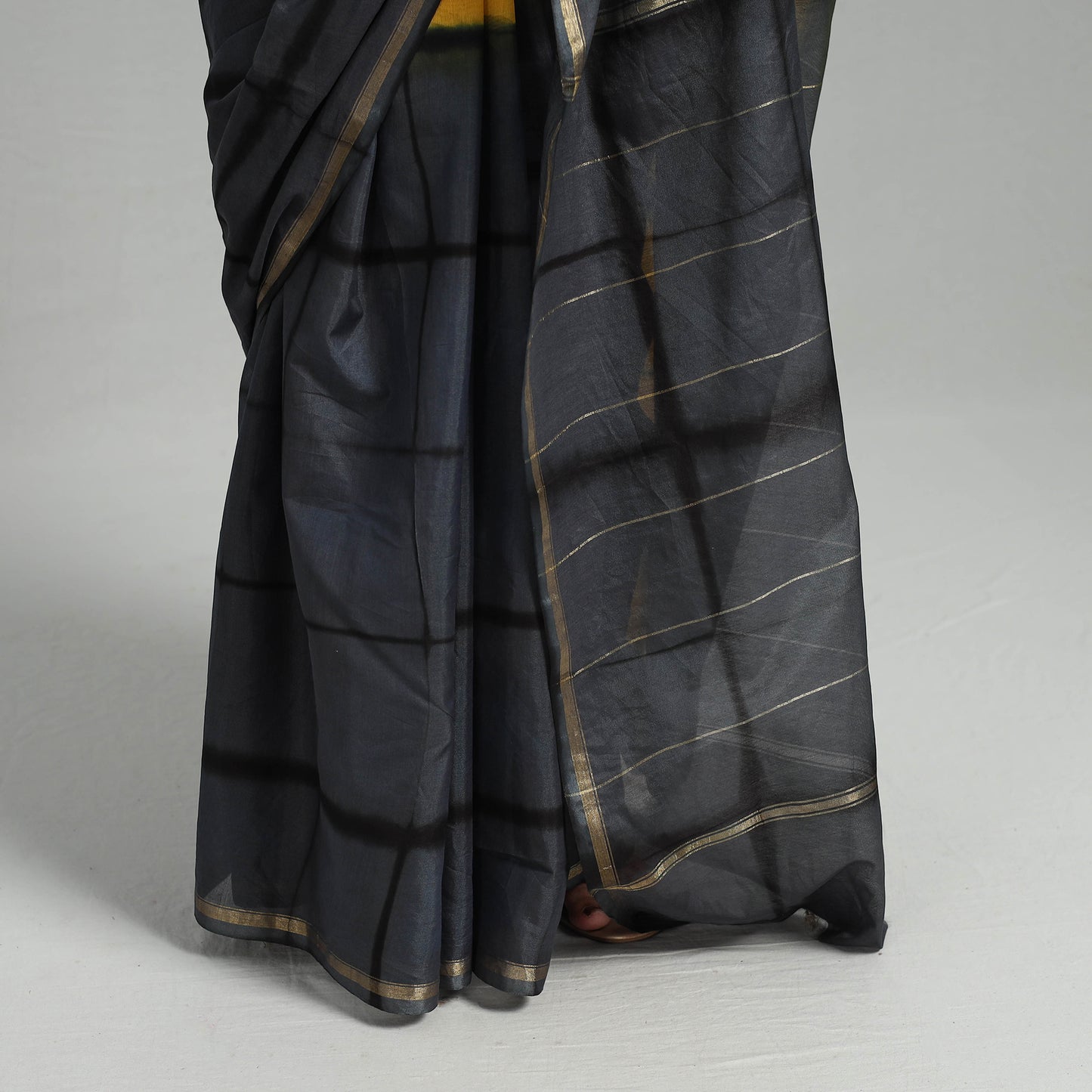 shibori silk saree