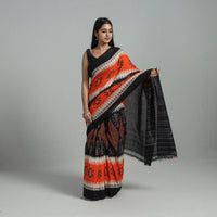 Multicolor - Ikat Weave Handloom Cotton Sambalpuri Saree 05