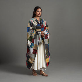 Multicolor - reversible cotton patchwork dupatta 01