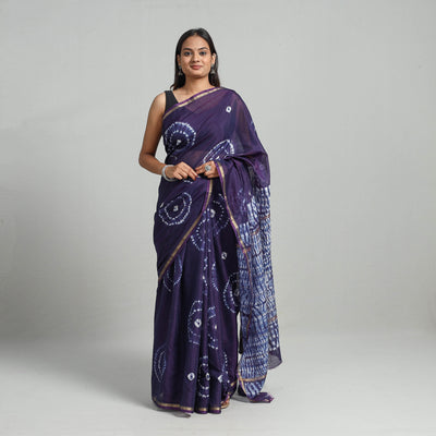 shibori silk saree