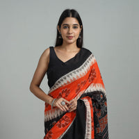 Multicolor - Ikat Weave Handloom Cotton Sambalpuri Saree 05