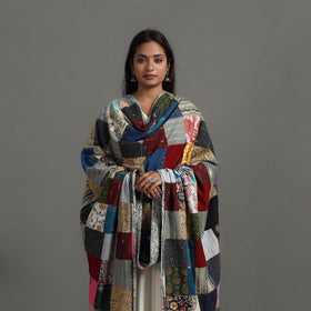 Multicolor - reversible cotton patchwork dupatta 01
