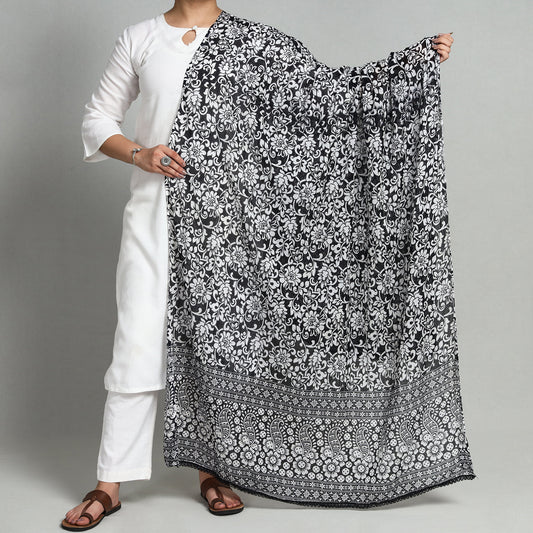 Grey - Jaipur Printed Cotton Dupatta 27