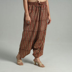  Bagru Block Print Cotton Elasticated Harem Pant