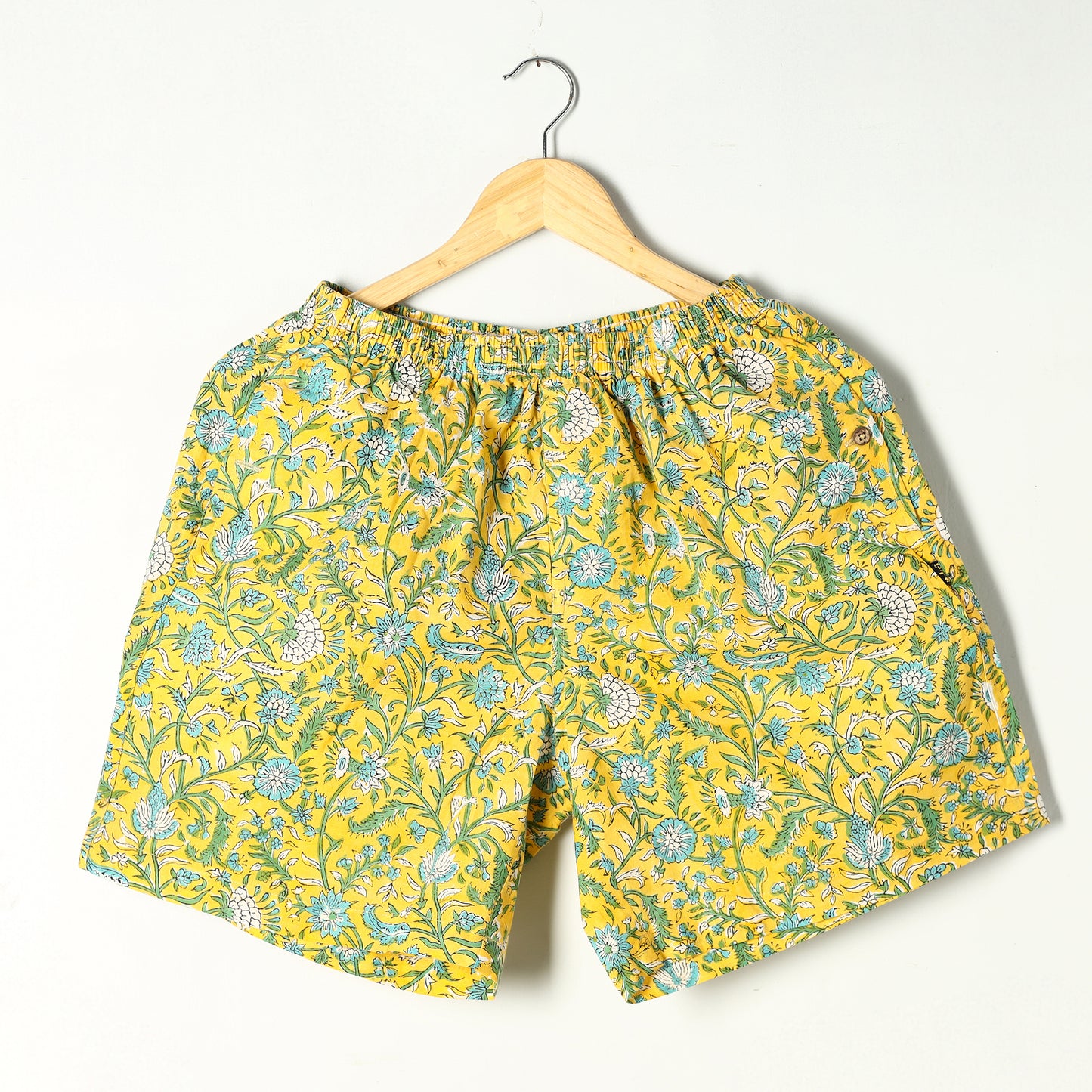 Sanganeri Block Printed Cotton Unisex Boxer/Shorts