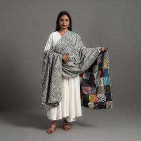 Multicolor - reversible cotton patchwork dupatta 01