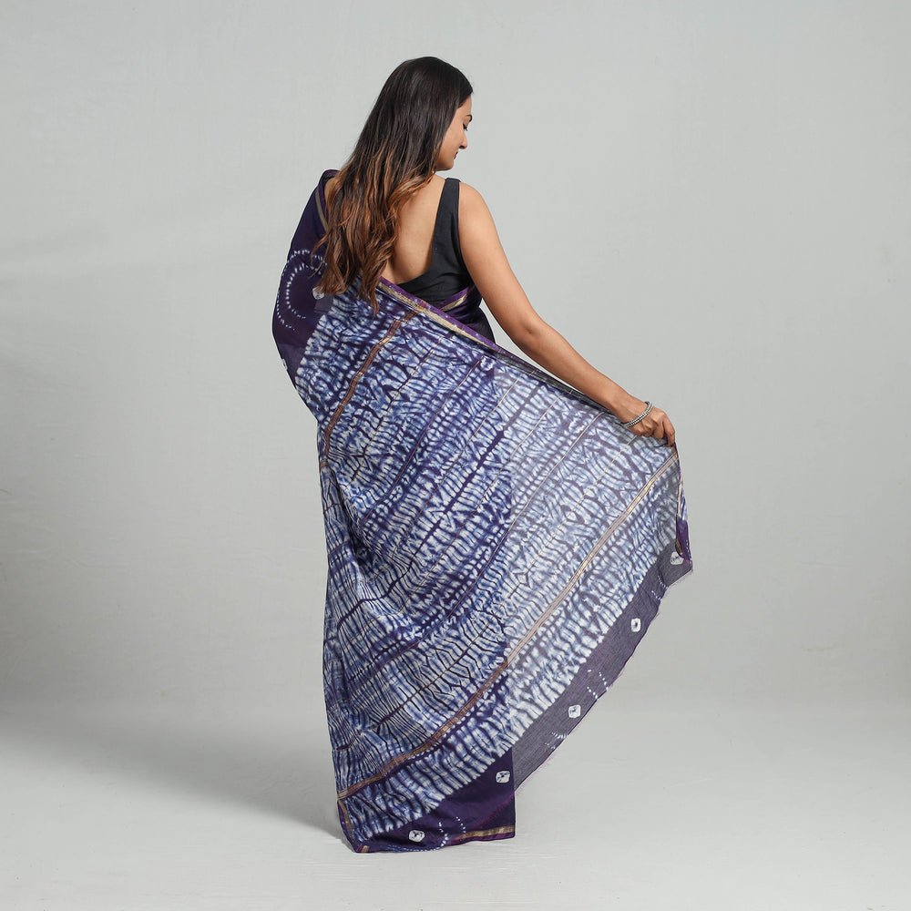 shibori silk saree