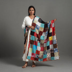 Multicolor - reversible cotton patchwork dupatta 02