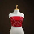 Bengal Kantha Hand Embroidered Cotton Blouse Piece 98