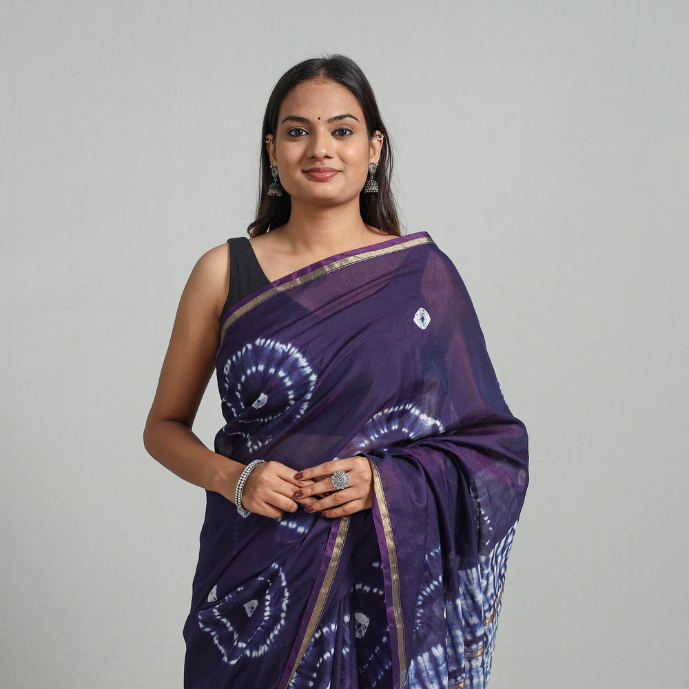 shibori silk saree