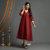 plain silk kurta