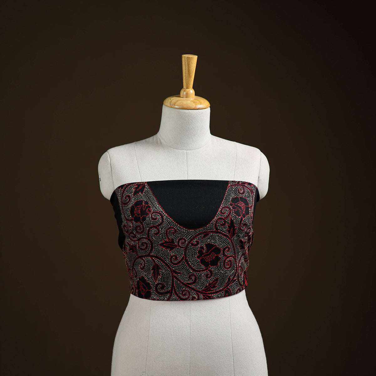 Bengal Kantha Hand Embroidered Cotton Blouse Piece 100