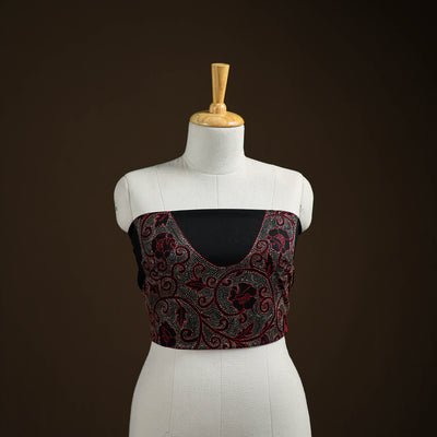 Bengal Kantha Hand Embroidered Cotton Blouse Piece 100