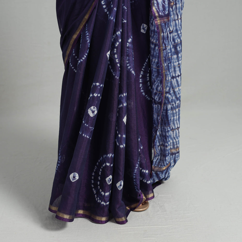 shibori silk saree