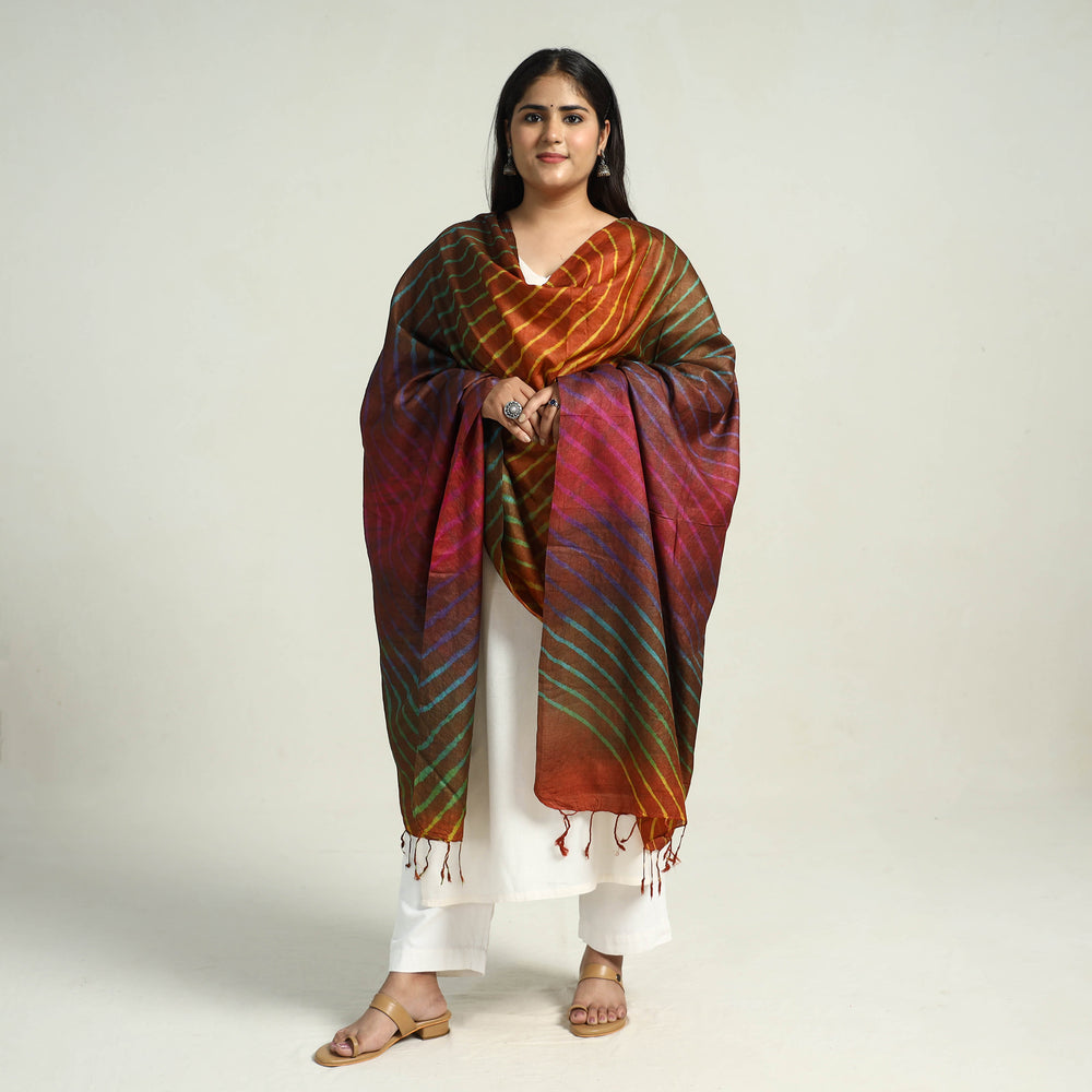 Leheriya Silk Dupatta