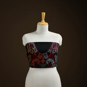 Bengal Kantha Hand Embroidered Cotton Blouse Piece 102