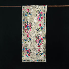 Ranihati Chanderi Silk Hand Embroidered Stole 132