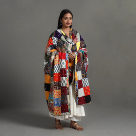 Multicolor - reversible cotton patchwork dupatta 03