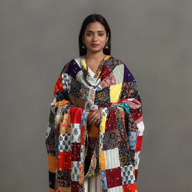 Multicolor - reversible cotton patchwork dupatta 03