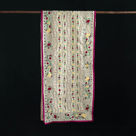 Ranihati Chanderi Silk Hand Embroidered Stole 128