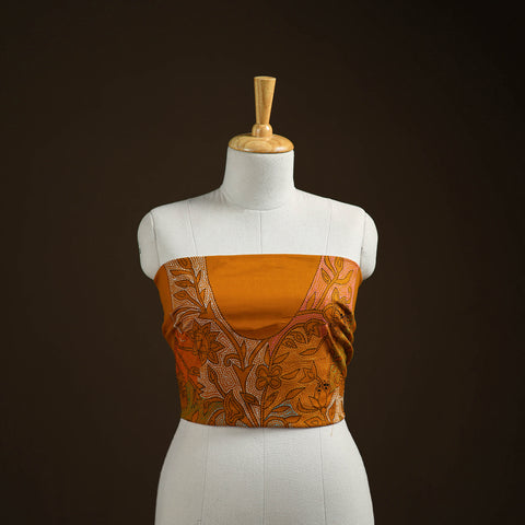 Bengal Kantha Hand Embroidered Cotton Blouse Piece 108