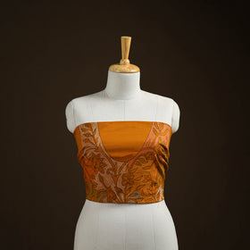 Bengal Kantha Hand Embroidered Cotton Blouse Piece 108