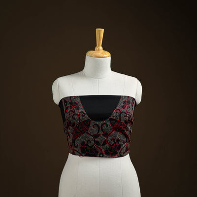 Bengal Kantha Hand Embroidered Cotton Blouse Piece 109
