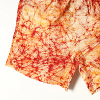 Orange - Hand Batik Printed Cotton Unisex Boxer/Shorts