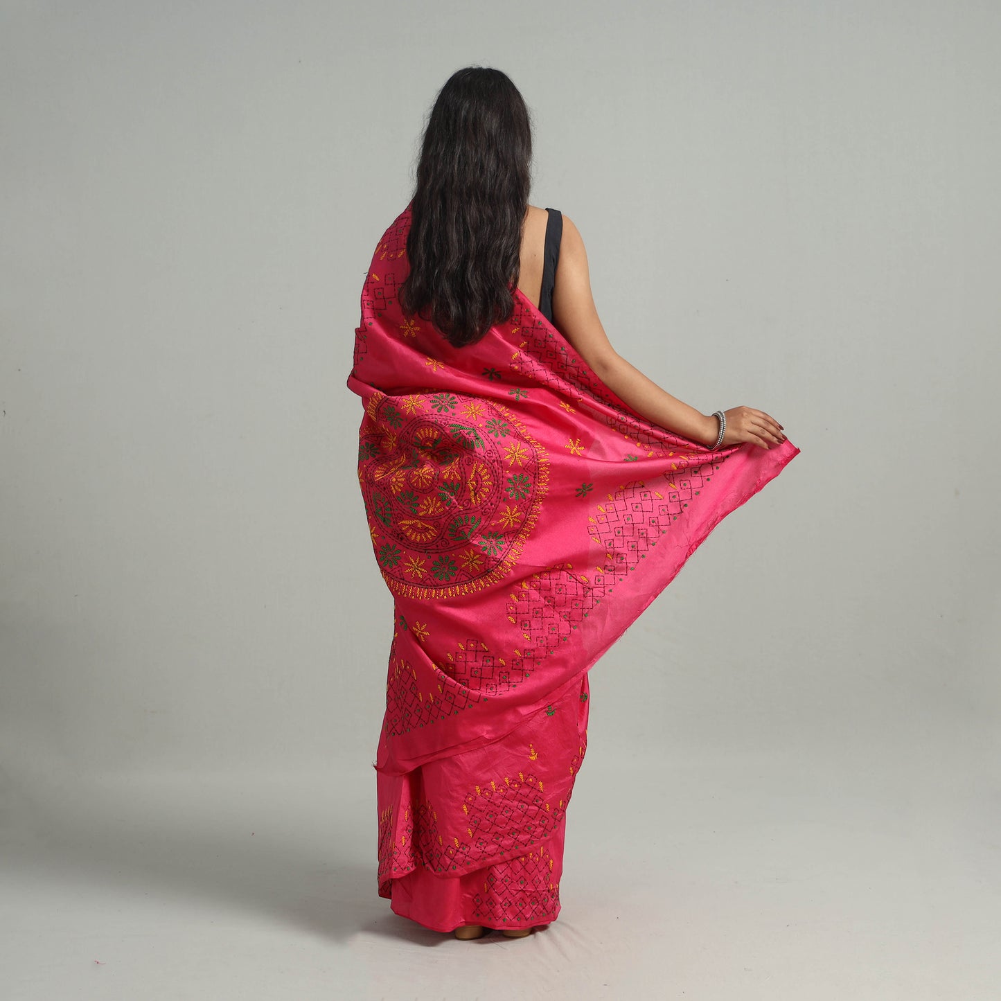 Kantha Embroidery Saree 