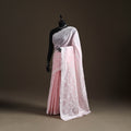 Hand Embroidered Terivoile Cotton Lucknowi Chikankari Saree 05