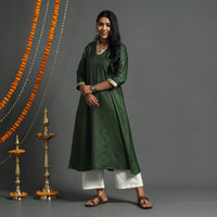 plain silk kurta