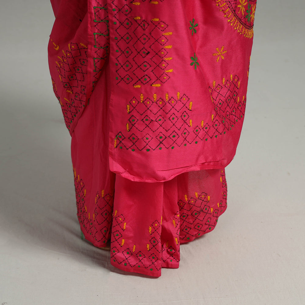 Kantha Embroidery Saree 