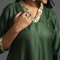 plain silk kurta