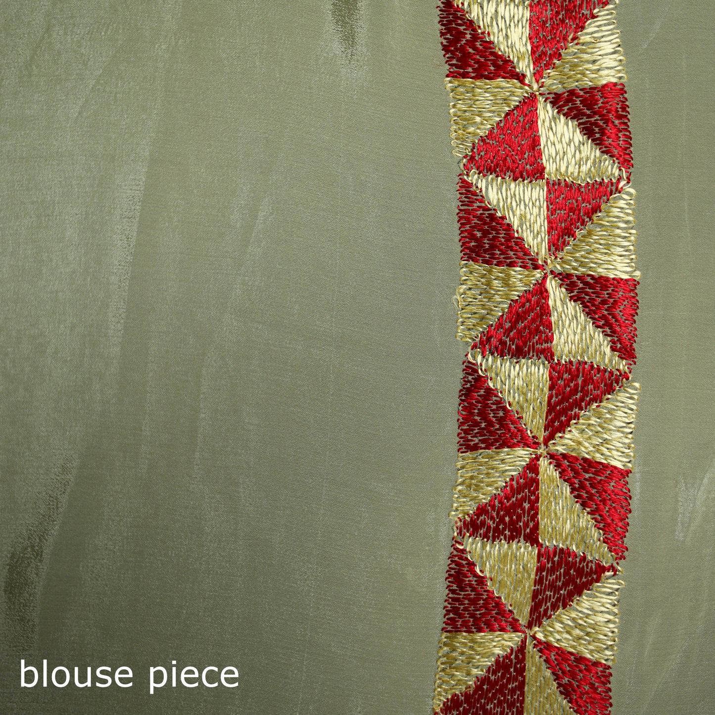 Chinon Silk Hand Embroidery Phulkari Saree 09