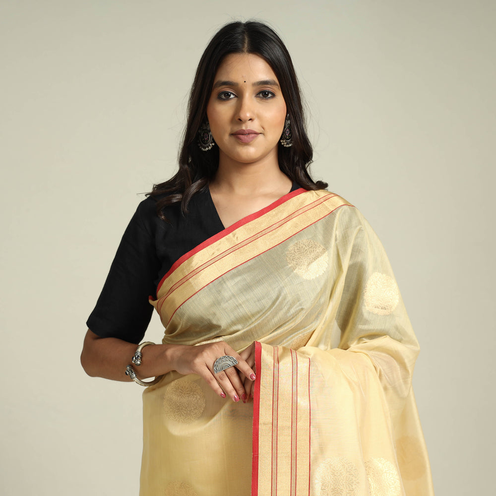 chanderi silk saree