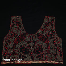 Bengal Kantha Hand Embroidered Cotton Blouse Piece 109