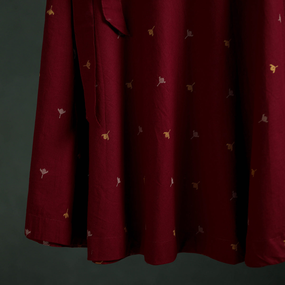 Jacquard Cotton Wrap Around Skirt 177