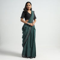 block printed saree