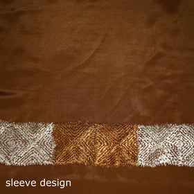 Chinon Silk Hand Embroidery Phulkari Saree 08