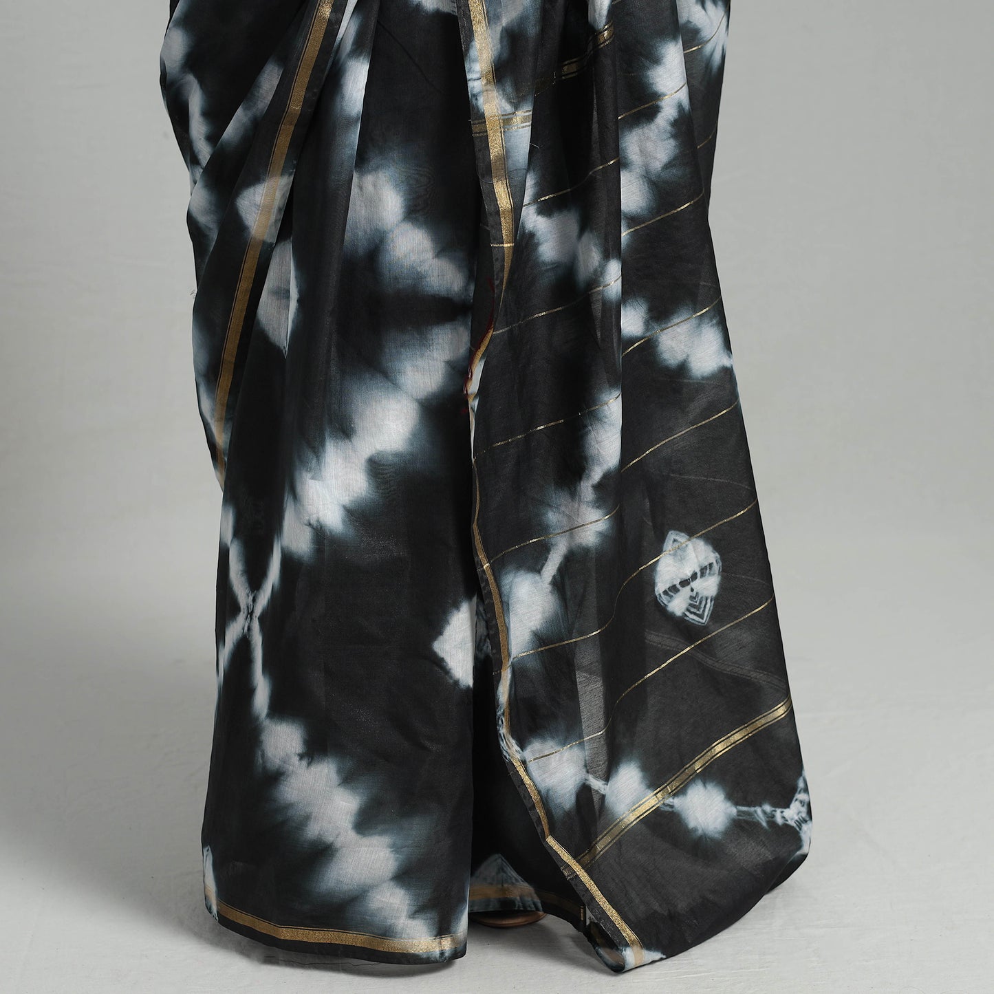 shibori silk saree