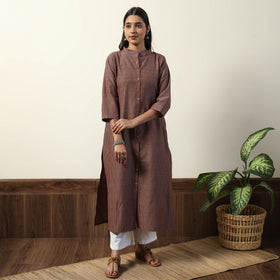 Buy  Jhiri Handloom Cotton Straight Long Kurta Online l iTokri.com