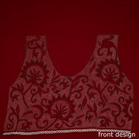 Bengal Kantha Hand Embroidered Cotton Blouse Piece 107
