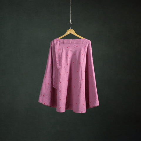 Purple - Jacquard Cotton Wrap Around Skirt 179