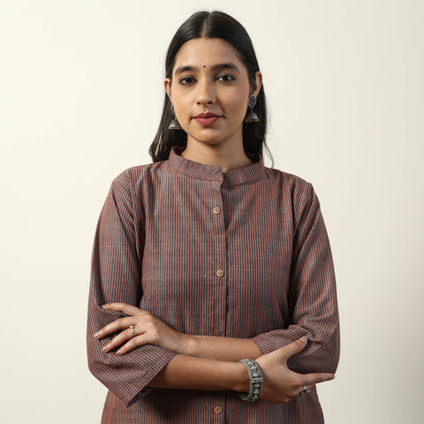 Buy  Jhiri Handloom Cotton Straight Long Kurta Online l iTokri.com