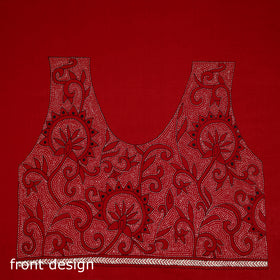 Bengal Kantha Hand Embroidered Cotton Blouse Piece 105